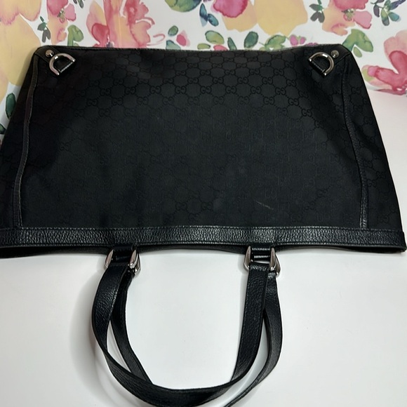 💯 Authentic GUCCI Nylon Monogram Large Abbey Tote🍀 - Picture 10 of 16